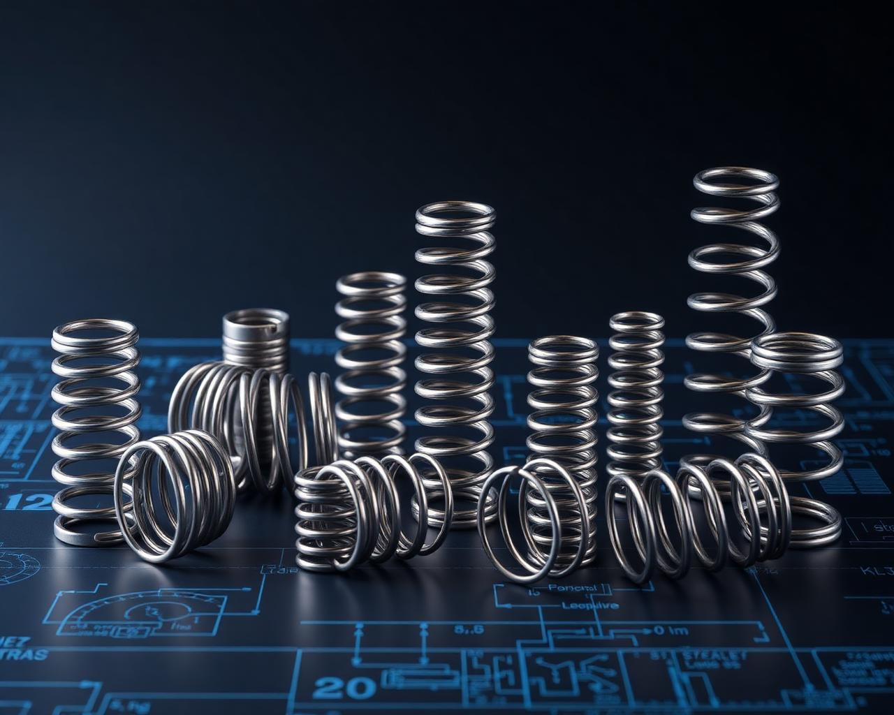 Industrial precision springs manufactured by Egyspring